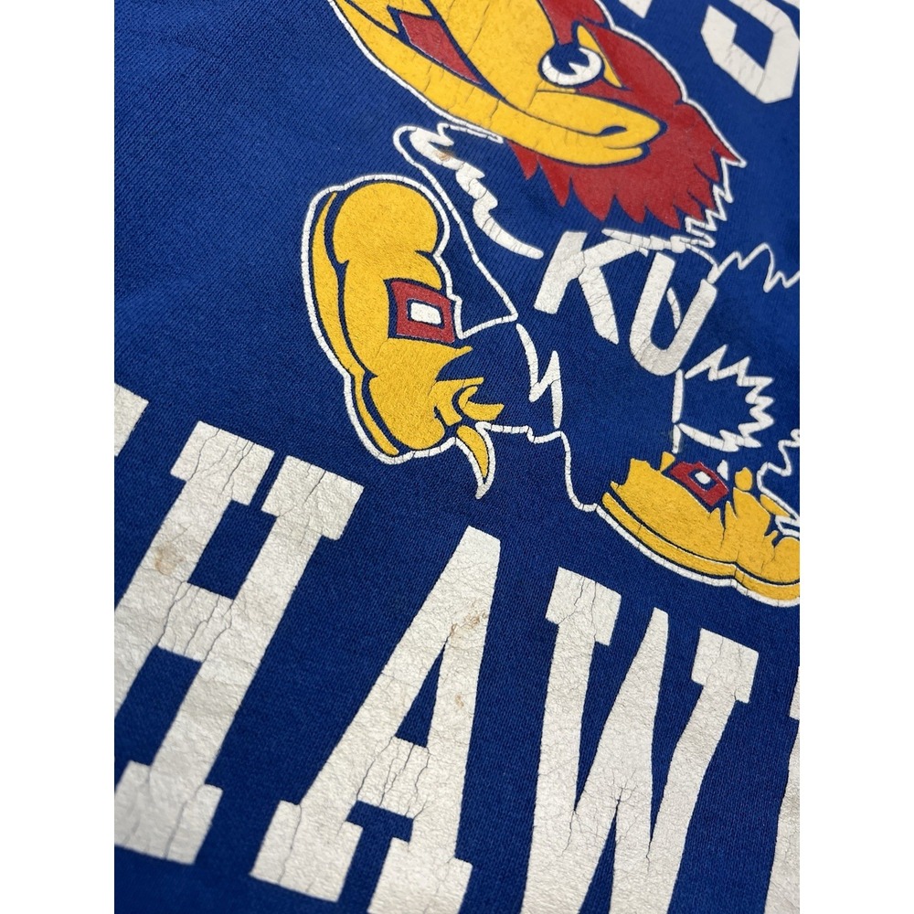 Vintage Kansas University Sweatshirt Jansport Jayhawks crewneck Mens Large - Picture 4 of 13